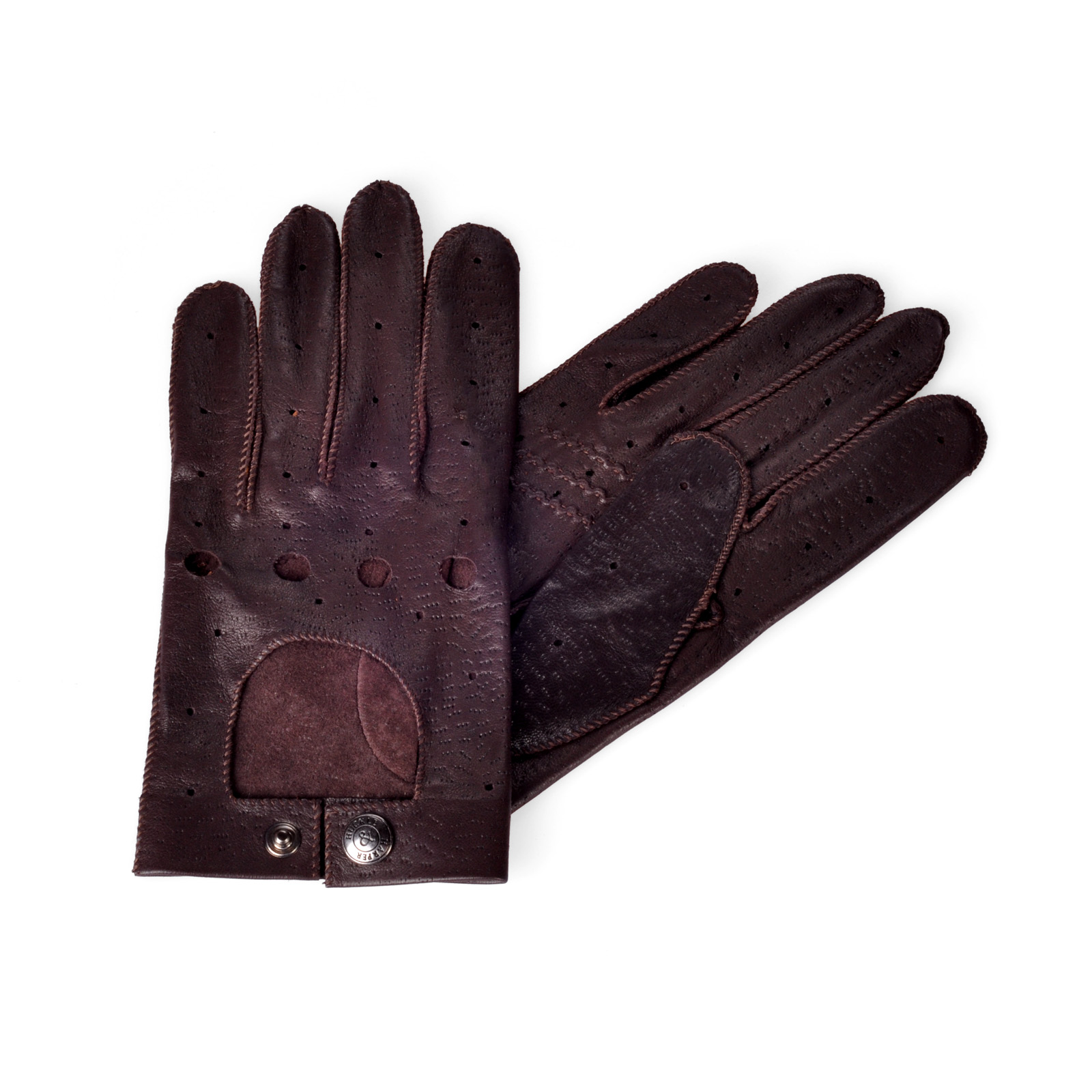 Leather Driving Gloves Brown