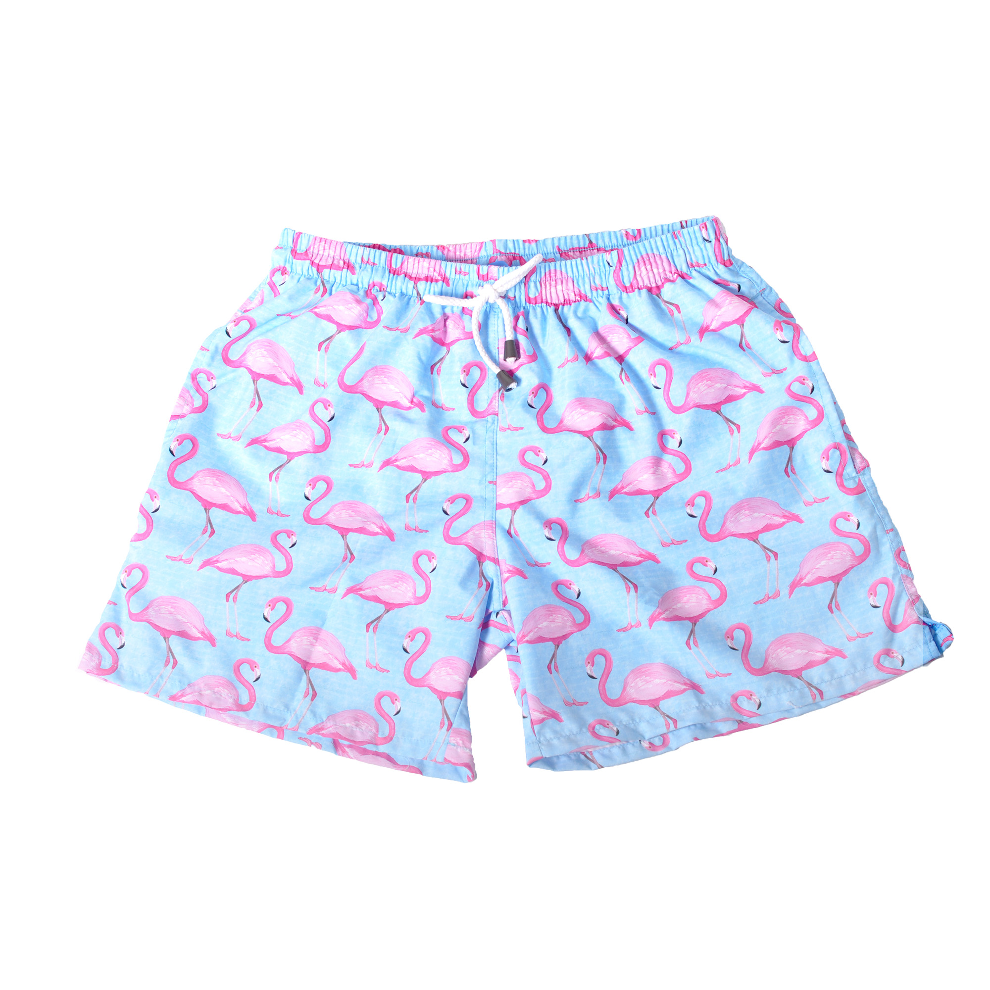 Swimshorts Blue & Pink Flamingos