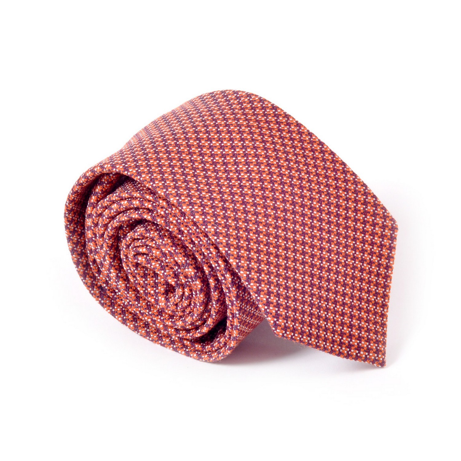 Wool & Silk Brown/Orange Tie