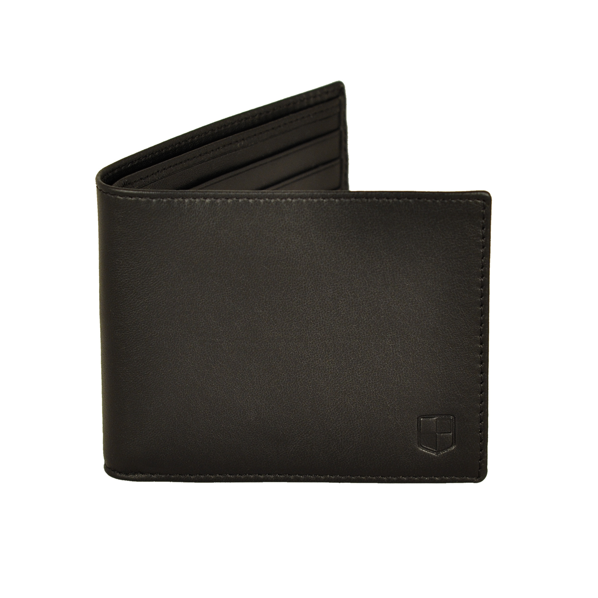 Black lambskin billfold wallet